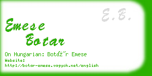 emese botar business card
